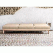 Banquette 3 personnes Pausa Forma 5 avec structure en bois massif et tissu haute qualité