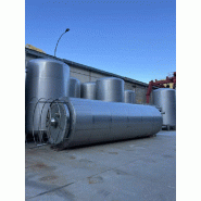 Cuve en acier inoxydable 40 000 litres avec demi-canne et isolé thermiquement - référence : c13103