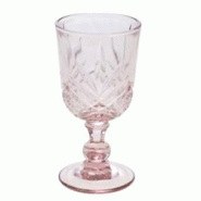 De 6 verres à pied rose - Boite Verre Amadeus 8.4x8.4 cm - rose verre 3520071961101 De 6 verres à pied rose - Boite Verre Amadeus 8.4x8.4 cm - rose verre 3520071961101