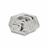 ECOLOMIQUE - 50 Pcs - Boîte burger carton blanc "Journal" - 7,5 x 7,5 x 5 cm - ECO210EATBS50 - blanc en carton ECO210EATBNEWS50 ECOLOMIQUE - 50 Pcs - Boîte burger carton blanc "Journal" - 7,5 x 7,5 x 5 cm - ECO210EATBS50 - blanc en carton ECO210EATBNEWS50