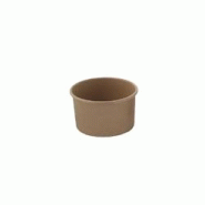 FIRSTPACK FHC - 1 000Pcs - Pot carton kraft brun chaud et froid - H39mm 86ml - marron en carton 210POB81 FIRSTPACK FHC - 1 000Pcs - Pot carton kraft brun chaud et froid - H39mm 86ml - marron en carton 210POB81