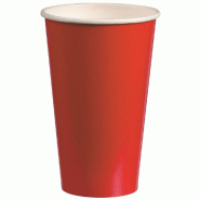 Gobelet boissons chaudes carton rouge 50cl - par 1000