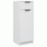 Helloshop26 - Armoire de salle de bain classique 32 x 33,5 x 90 cm grand espace de rangement design élégant en bois d'ingénierie 02_0047985 - Bois