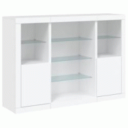 Helloshop26 - Buffet bahut commode armoire meuble de rangement organisateur cuisine salle de séjour salon avec lumières LED 3 pcs 02_0037196 - 30002 Helloshop26 - Buffet bahut commode armoire meuble de rangement organisateur cuisine salle de séjour salon avec lumières LED 3 pcs 02_0037196 - 30002