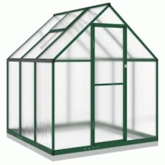 Helloshop26 - Serre tente abri plante fleur légumes avec cadre de base 169 x 169 x 202 cm aluminium vert 02_0044491 - 3000220200010 Helloshop26 - Serre tente abri plante fleur légumes avec cadre de base 169 x 169 x 202 cm aluminium vert 02_0044491 - 3000220200010