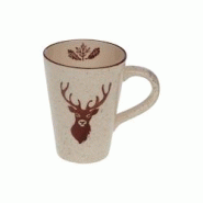 Mug Hubert x6 - Beige tacheté Rond Céramique Amadeus 13x9 cm - céramique 3520071979434 Mug Hubert x6 - Beige tacheté Rond Céramique Amadeus 13x9 cm - céramique 3520071979434