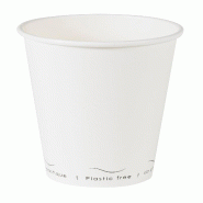 Nvase ECOLOMIQUE - 50 Pcs - Gobelet carton blanc Eden - Ø90 mm, Hauteur: 110 mm, sans plastique - blanc en carton NVS210GCWBEDEN12