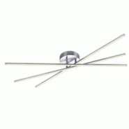Plafonnier 3xLED 9W 3000K 950lm nickel mat, réglable avec variateur Switch - Trio - Tiriac - argenté métal 4017807391237