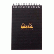 RHODIA Lot de 5 Notepad Active format 105x148 / A6, 80 feuilles microperforées 90 g/m² reliure intégrale, quadrillé 5x5 - 3037920139203