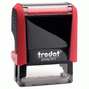 TRODAT Tampon encreur Printy 4.0 4911, rouge - 16122
