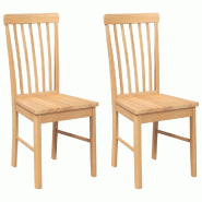 VidaXL Chaises à manger 2 pcs bois massif caoutchouc Modèle Oermoniax - 4102502