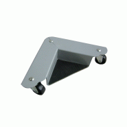 4 coins roulants métal + valise aluminium - 150kg/coin max