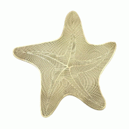 Aulica Dessous d'assiette étoile de mer dorée - Lot de 6 - doré 841201