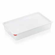 Bac GN 1/1 polypropylène H 100 mm 13,7 ltr avec couvercle GN 86 lot de 6 - Was Germany - plastique 4044925166409