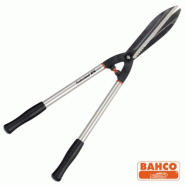 Cisaille à haies professionnelle Bahco - Manches longs en alu super light - Lame crantée 250 mm