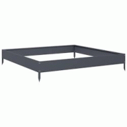 Helloshop26 - Jardinière bac lit surélevé plantes fleurs terrasse jardin de jardin 100 x 100 x 18,5 cm acier anthracite 02_0039255 - 3000218570804 Helloshop26 - Jardinière bac lit surélevé plantes fleurs terrasse jardin de jardin 100 x 100 x 18,5 cm acier anthracite 02_0039255 - 3000218570804