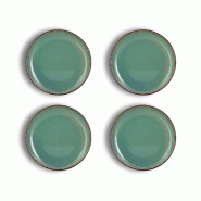 OGO Living 4 assiettes plates LUNEA bleu 27CM - bleu 7932440