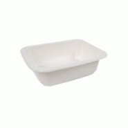 Packnwood FHC - 400Pcs - Barquette scellable pulpe laminée PLA "gastronorme" 1/8 160x130x46mm 585ml - blanc Matériau naturel 210GNP1846 Packnwood FHC - 400Pcs - Barquette scellable pulpe laminée PLA "gastronorme" 1/8 160x130x46mm 585ml - blanc Matériau naturel 210GNP1846