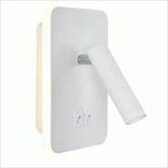 Papuq Applique de lecture LED double allumage, blanc mat, 3+8W, 3000K - blanc acier 8436613831113 Papuq Applique de lecture LED double allumage, blanc mat, 3+8W, 3000K - blanc acier 8436613831113