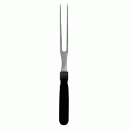 Schneider - Fourche saucisse, noire, 245 x 16 mm, longueur de lame : 95 mm, poignée (noire) - noir inox 177009