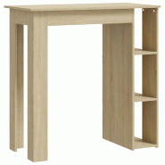 Table de bar avec étagère Chêne sonoma Bois d'ingénierie Modèle Helios Panorama Soleil Plus - Bois manufacturé 809461