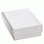 Boîte cadeau en carton blanche - L7xP5.1xH3.2cm - par 12