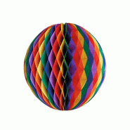 Boule décorative Ø 60 cm "Rainbow" difficilement inflammable (5 unités) PAPSTAR - multicolore papier 18993
