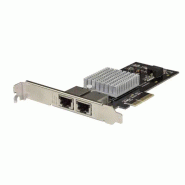 Carte Adaptateur Réseau PCIe 10G à  2 ports - Adapteur d'Interface Réseau Intel-X550AT 10GBASE-T & NB