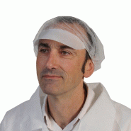 Charlottes avec visière airlaid blanc Ø28 cm - par 100