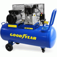 Compresseur d'air 100L à Courroie 3CV 2250W 10 bar Débit air 350L/min Gy3100B Goodyear - 8434691027879