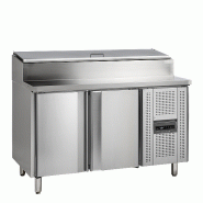 Comptoir de préparation de sandwich GN1/1 - 2 portes à fermeture automatique | Tefcold - SS7200