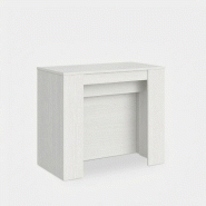 Itamoby Console Extensible 90X48/296 Cm Venus Frêne Blanc - blanc VE090COVEN950-BF