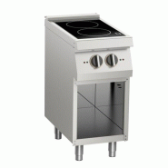 KBS Gastrotechnik KBS Cuisinière à induction 2 zones de cuisson 2x 3,5 kW ouvert sous plan 400x730x900 mm 400 Volt - 4059395096286