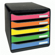 Module de rangement Big Box Plus 5 tiroirs Iderama – Arlequin Mat, couleurs assorties Module de rangement Big Box Plus 5 tiroirs Iderama – Arlequin Mat, couleurs assorties