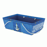 Panier rectangle carton Avitailleur 30x20 - BLEU Panier rectangle carton Avitailleur 30x20 - BLEU