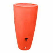 PLAST'UP ROTOMOULAGE Pot conique récupérateur d'eau de pluie aérien 200l - ORANGE - orange 0669014882479