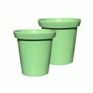 PLAST'UP ROTOMOULAGE Pot de fleurs rond xxl delight 200l - lot de 2 - VERTPISTACHE - vert 0637962082593