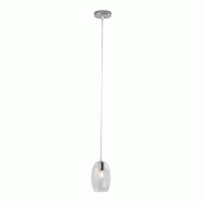 ROSSINI ILLUMINAZIONE Suspension Ronde Talisker En Verre Cristal E14 Ip20 - Lustre À Lumière Directe En Verre Fait Main Pour L'Intérieur - Groupe R