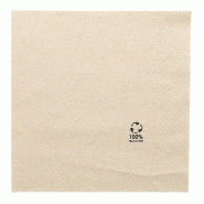 Serviette Ecolabel 2 plis Paper Pack 18G/M2 33x33cm naturel ouate - par 2400