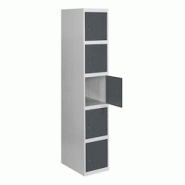 SimonRack Cassier métallique 5 portes INITIAL démonté GRIS/ANTHRACITE 1800x400x500 mm (haut x largeur x profondeur) - 8425437107528 SimonRack Cassier métallique 5 portes INITIAL démonté GRIS/ANTHRACITE 1800x400x500 mm (haut x largeur x profondeur) - 8425437107528