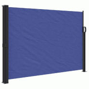 VidaXL Auvent latéral rétractable bleu 140x300 cm Modèle Brise Horizon - 4004296