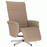 VidaXL Fauteuil inclinable avec repose-pieds cappuccino similicuir Modèle Termonel - 356644
