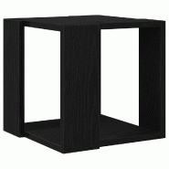 VidaXL Table basse Chêne noir 32 x 32 x 30 cm Bois d'ingénierie Modèle Polaris Scandinave - 873912