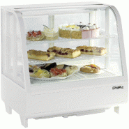 Vitrine réfrigérée blanche à poser température 2 à 12 °c et capacit... - PCVR100LB