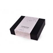 2020100712 - boîte cadeau en papier carton rigide carré noir manche - shenzhen top&top printing packing co