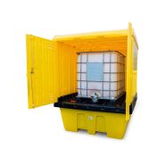 Box de rétention pour ibc - portes cadenassables - 1260 l