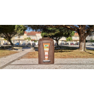 Cache-bacs moderne et ergonomique en milieu urbain et rural - ABRIBAK PEHD