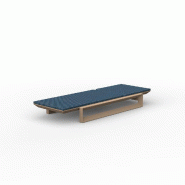 Chaise longue design FRAME - camel