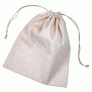 ECOLOMIQUE - 50 Pcs - Sac en coton multiusage 250 x 300 mm - beige textile 294COVRAC2530