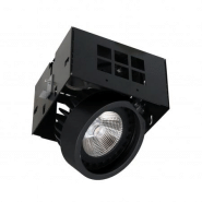 Encastré au plafond atolon dali,push led cob 17w 4000k noir - 6191